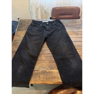 Levis 559 Corduroy Pants Mens 34x32 Black Relaxed Fit Straight Leg Classic VTG